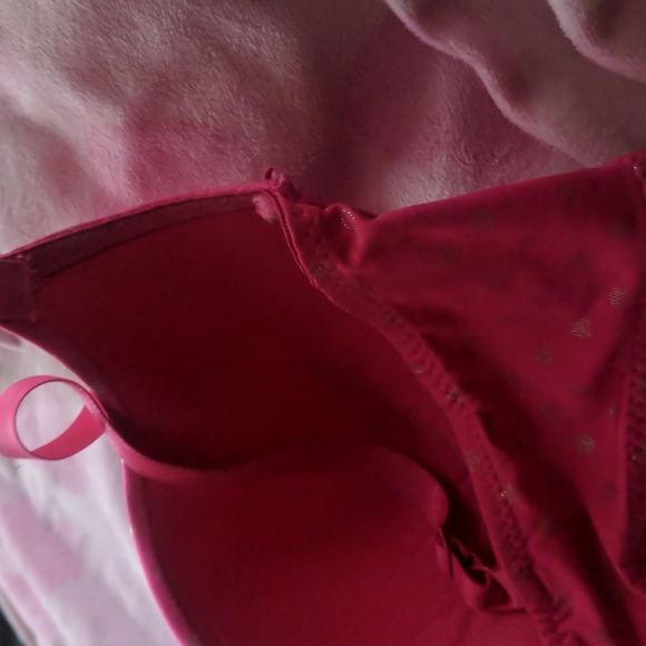 Bra 40d pink with silver polka dots.underwire. NWOT - Picture 9 of 10